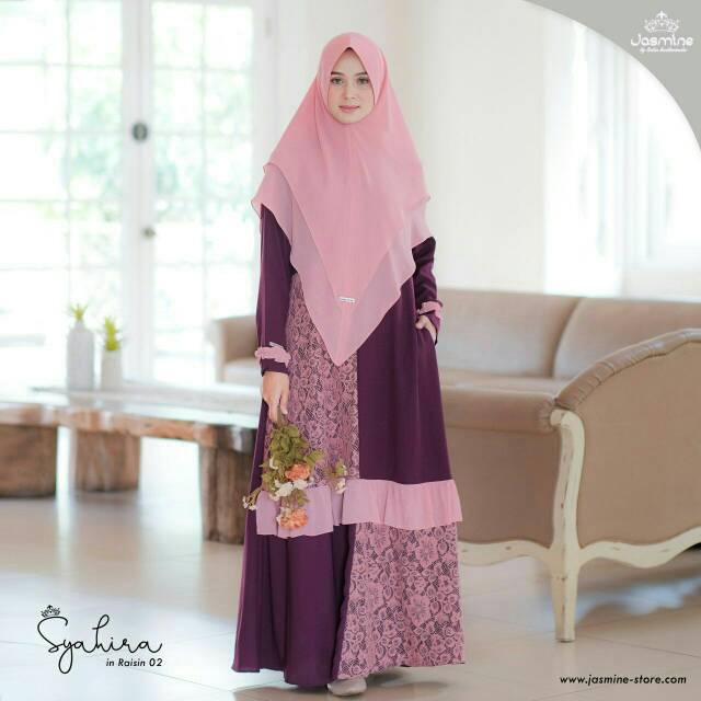 GAMIS SYARI SET KHIMAR- GAMIS PESTA SYAHIRA JASMINEBYLIDIAHADIWINOTO