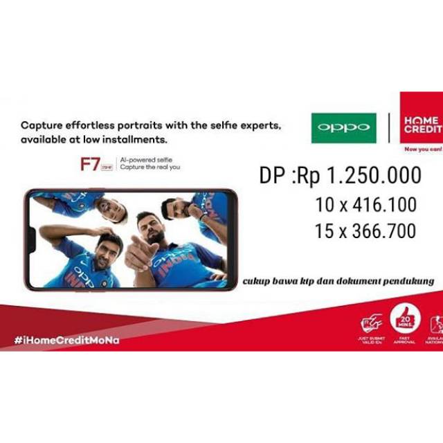 kredit oppo f7