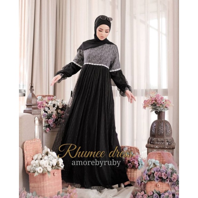 Gamis rhumee amore by ruby Dress tile dot ruby original