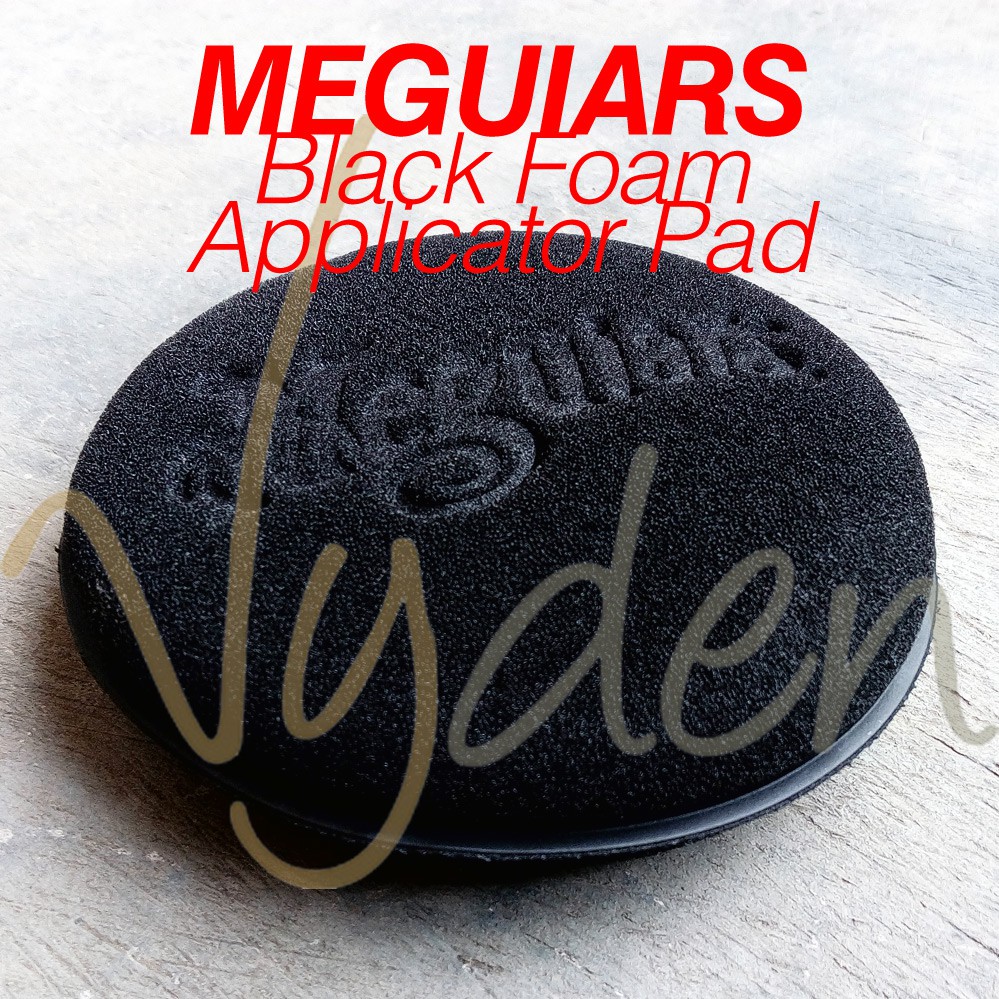 MEGUIARS BLACK Foam Pad Busa Poles Applicator Pads Wax Sealant Kompon MURAH