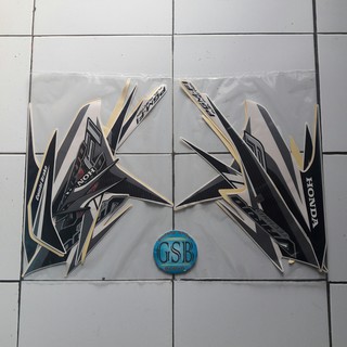  stiker  lis body motor  honda vario  techno 125  2014 putih  