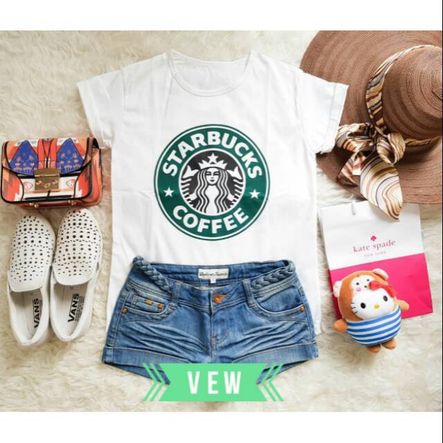 Kaos branded murah / tmblr tee / tshirt starbucks