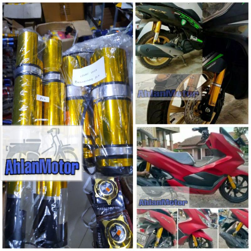 Cover Shock Depan+Belakang PCX /Cover Shock Depan Belakang satu set 2 pcs PCX 150&160 /Cover shock