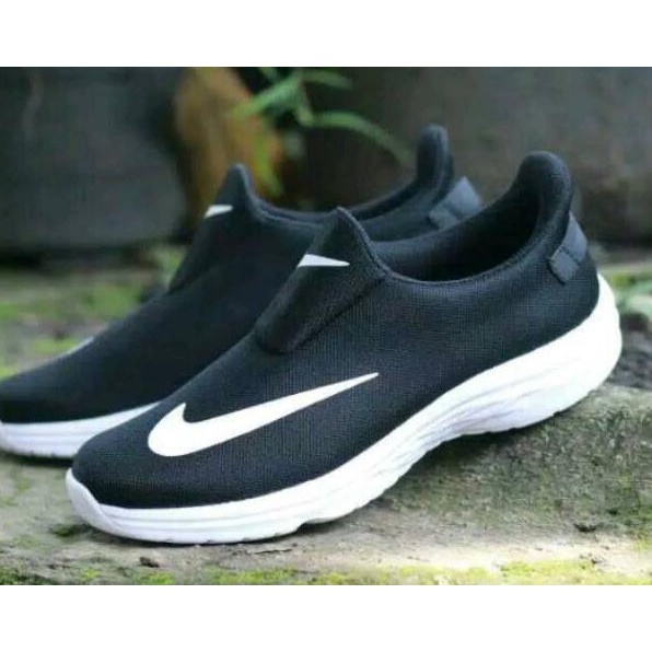 KFBH SEPATU PRIA SLIP ON NIKE HITAM SEPATU PRIA SANTAI ACARA NIKE SEPATU PRIA SLOP CASUAL dvwt486
