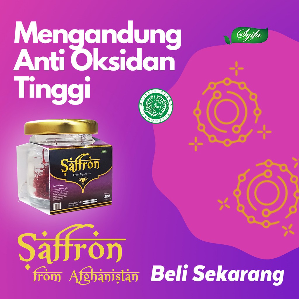 SAFRON SAFFRON AFGANISTAN SUPER NEGIN 1 GRAM ASLI IMPORT BISA COD FREE ONGKIR