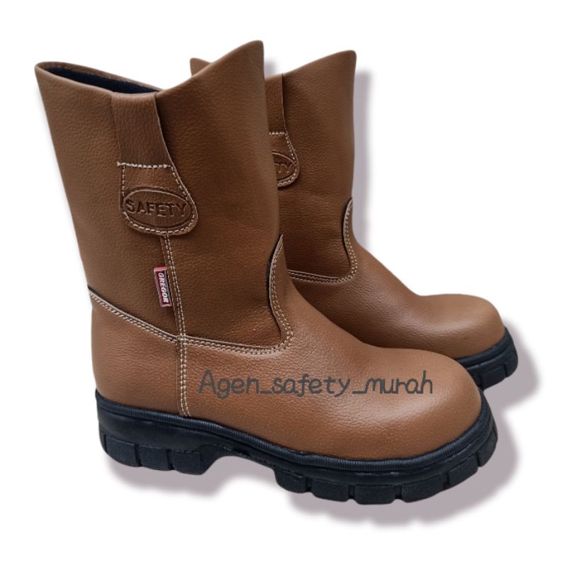 sepatu boot safety shoes king Gregor Hammer Tan ujung besi Sefti proyek