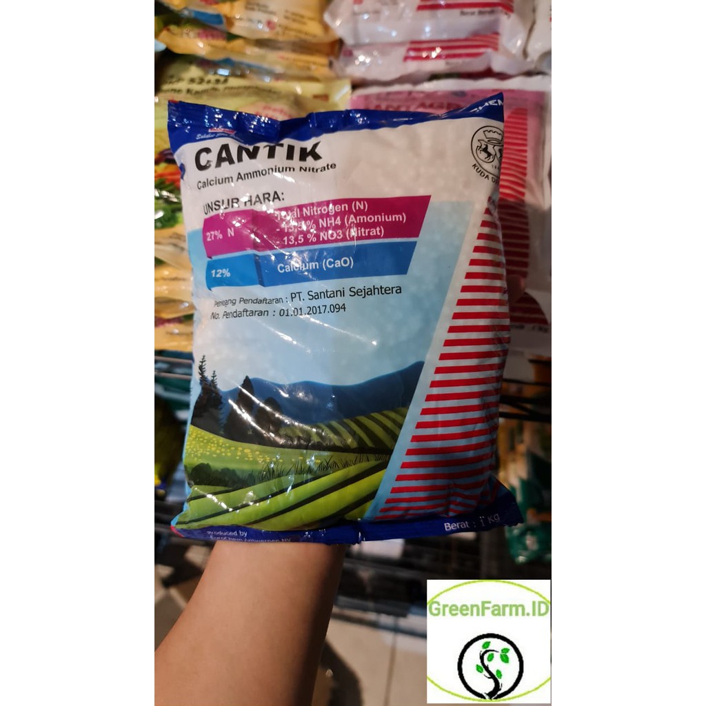 Jual Pupuk Cantik Calsium Ammonium Nitrat Kemasan 1kg Shopee Indonesia