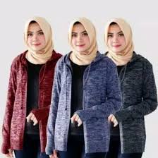Jaket Sweater Wanita Hijab Hoodie Ariel Twist Roundhand Twotone// Jaket Rajut Wanita Hijab Jaket Raj