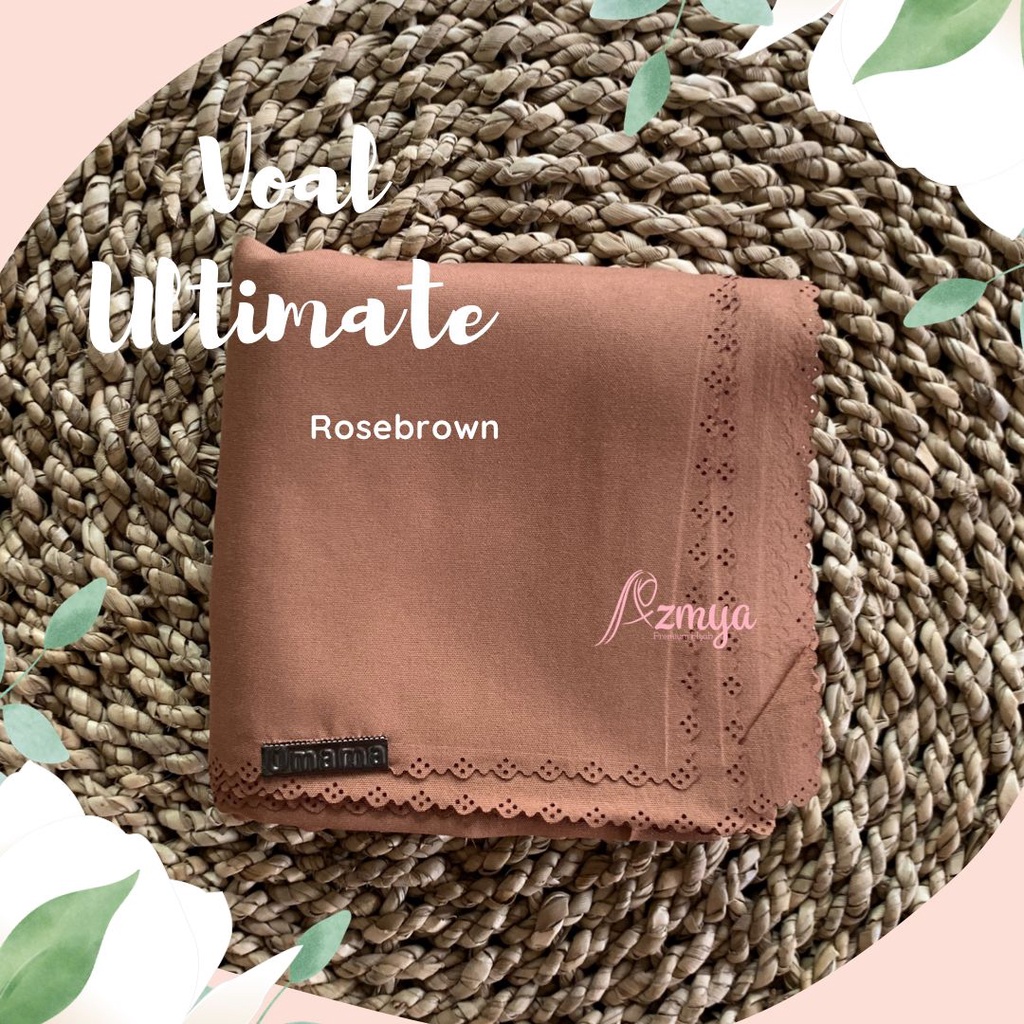 Jilbab Segiempat Voal Miracle Plain Umama VOAL ULTIMATE 110x110 PART 4-rosebrown