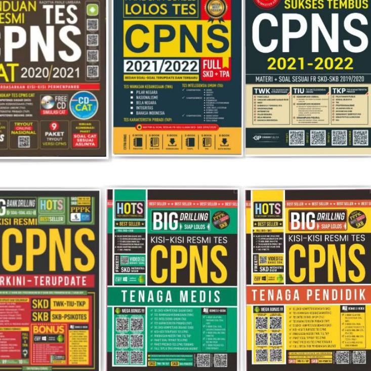 Hot!! BUKU TES CPNS PANDUAN RESMI SUKSES TEMBUS LOLOS BIG DRILLING TENAGA PENDIDIK MEDIS CPNS SKD SK