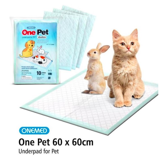 Toilet Training Hewan / Underpad One Pet / Tatakan Kencing Hewan 60x60cm