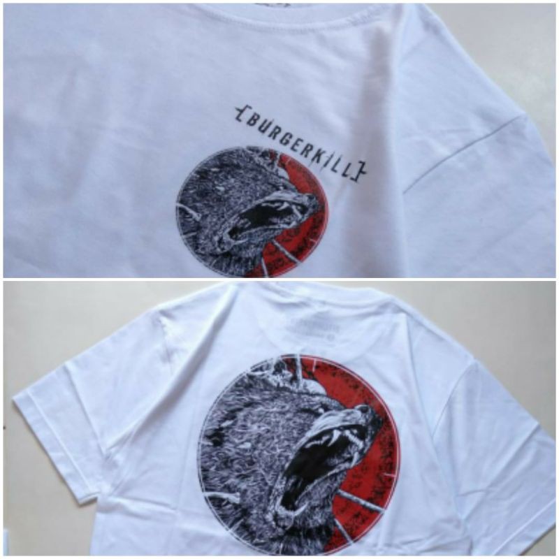 kaos / T-shirt metal burgerkill lengan pendek original
