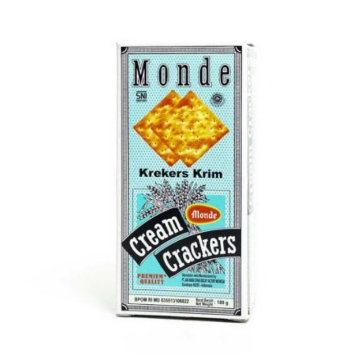 

Monde Crackers Cream Biskuit Kreker 180gr