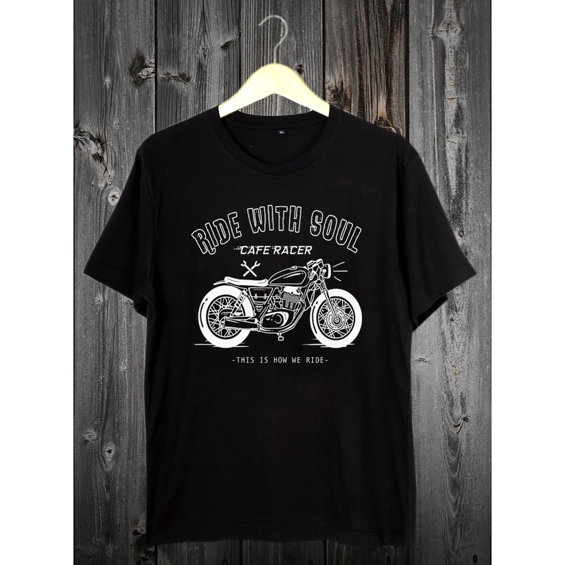 FORTGLASS CAFE RACER| KAOS PRIA | KAOS DISTRO | TSHIRT PRIA | TSHIRT DISTRO | KAOS MOTIF SABLON