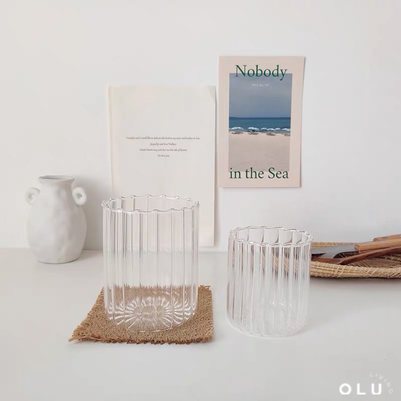 Tina Glass - gelas kopi, gelas wine, gelas korea aesthetic, gelas lucu