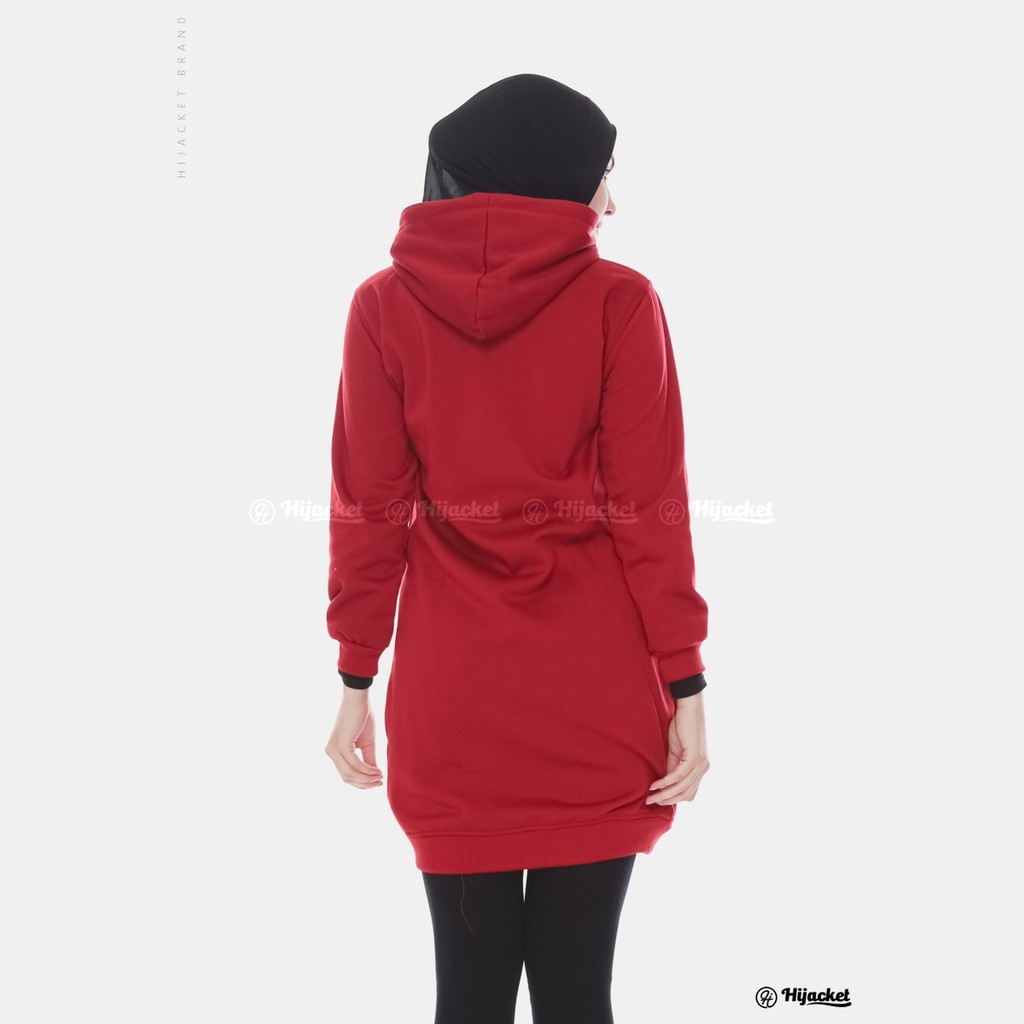 new SALE hijacket BASIC WARNA maroon list misty  | jaket wanita | BAHAN FLEECE SOFT TOUCH-2