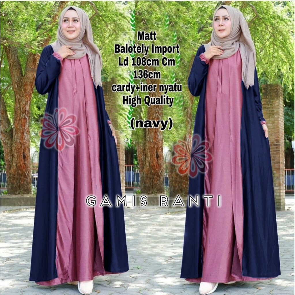 Ready Stock Gamis Ranti Shopee Indonesia