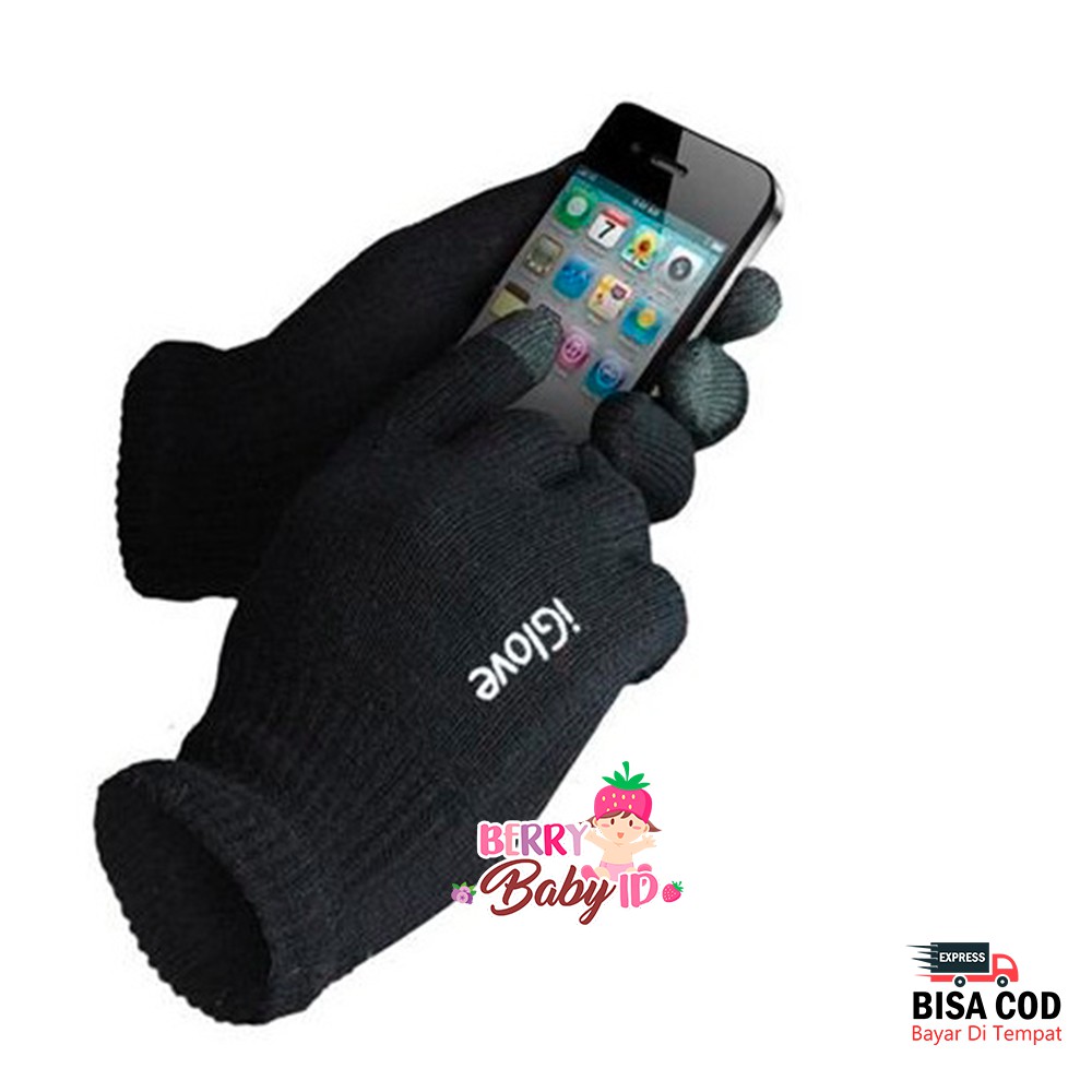 Berry Mart iGlove Sarung Tangan Touchscreen Smartphone Tablet Handphone Gloves Berry Mart