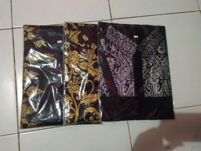 Kemeja Batik Kombinasi Bakung