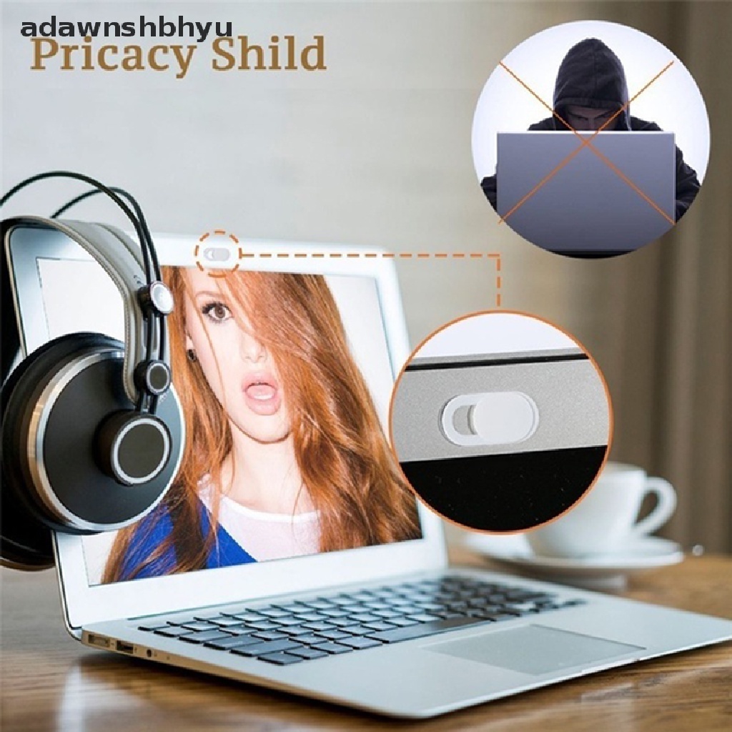 Adawnshbhyu Webcam Cover Ultra Tipis Perlindungan Privasi Rana Kamera Stiker Handphone Laptop