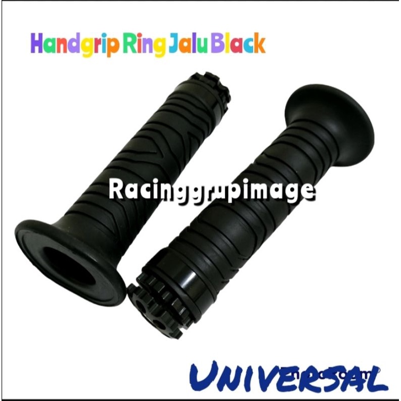 Handgrip grip handfat karet empuk ring jalu kitaco ktc domino universal_Hitam