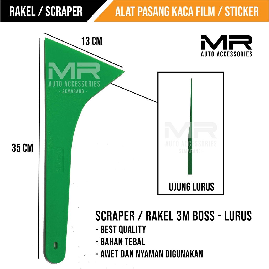 RAKEL / SCRAPER 3M 35CM ALAT PASANG STIKER DAN KACA FILM HIGH QUALITY