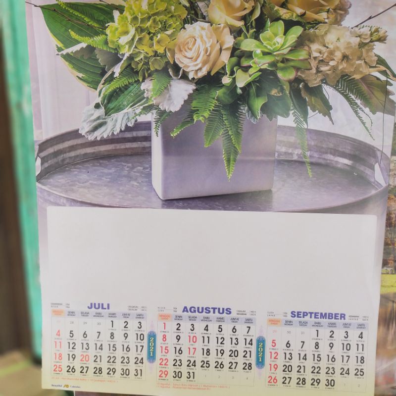 Gambar Kalemder.motif Bunga Thun.2021 / Desain Kalender ...