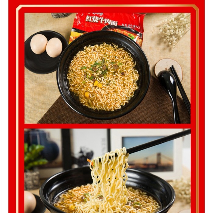 

Pasta-Aneka- Mie Instant China Kang Shi Fu Kang Sufu Braised Beef Noodle Hot Beef S - Sour Vegie