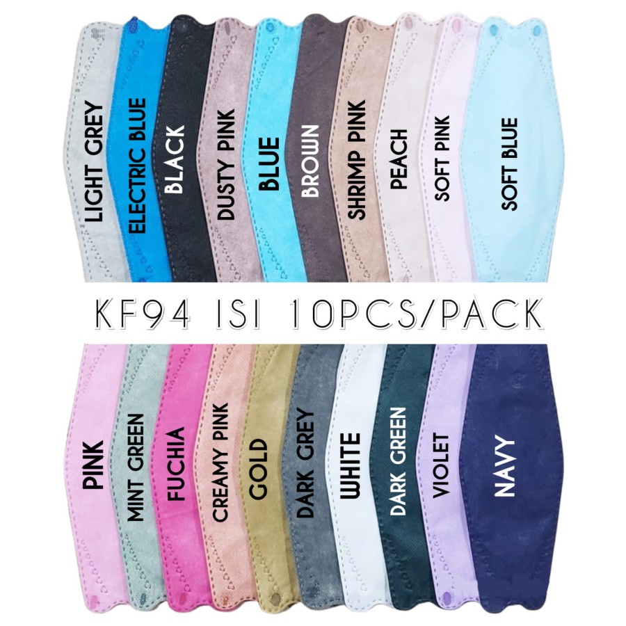 Masker KF94 Warna 4ply korea