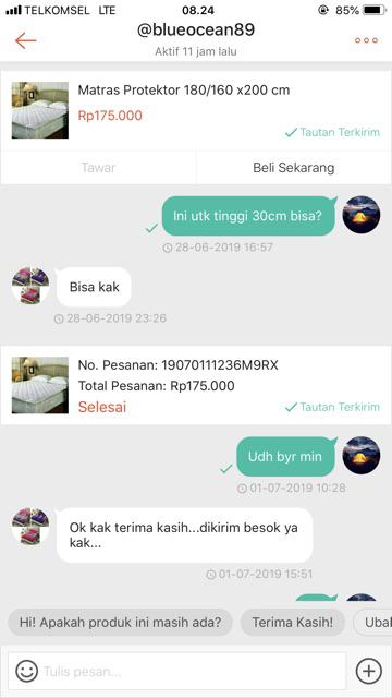 Matras Protektor 180/160 X200 Cm