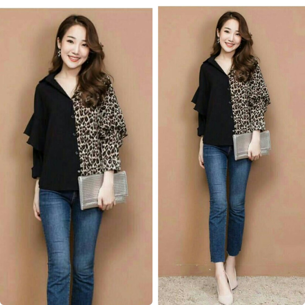 D19 bigsize lianako 1274 Full bahan wolfis fit to XXL LD 110 , pjg 66 cm