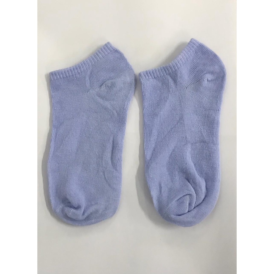 TOMSTORE.ID R097 Kaos Kaki Motif Wanita Pria Korea Cute Semata Short Socks Pendek Fashion Import-POLOS BIRU