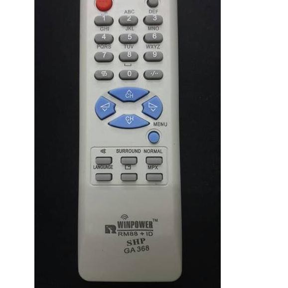 Remote / Remot TV Tabung Sharp Putih Televisi [KODE BARANG 357]