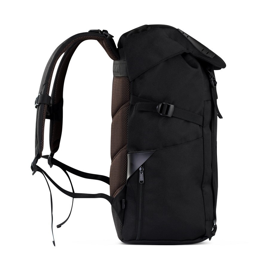 BORA BLACK ORIGINAL x ATVA Tas Ransel Casual Hitam Pria Daily Backpack Kuliah Kampus Kerja Kantor Sekolah SMA SMK Remaja Dewasa Tas Punggung Laptop Ukuran Besar 14 Inch Bagpack Distro Premium Outdoor Travel Traveling Bag Keren Terbaru Kekinian Branded