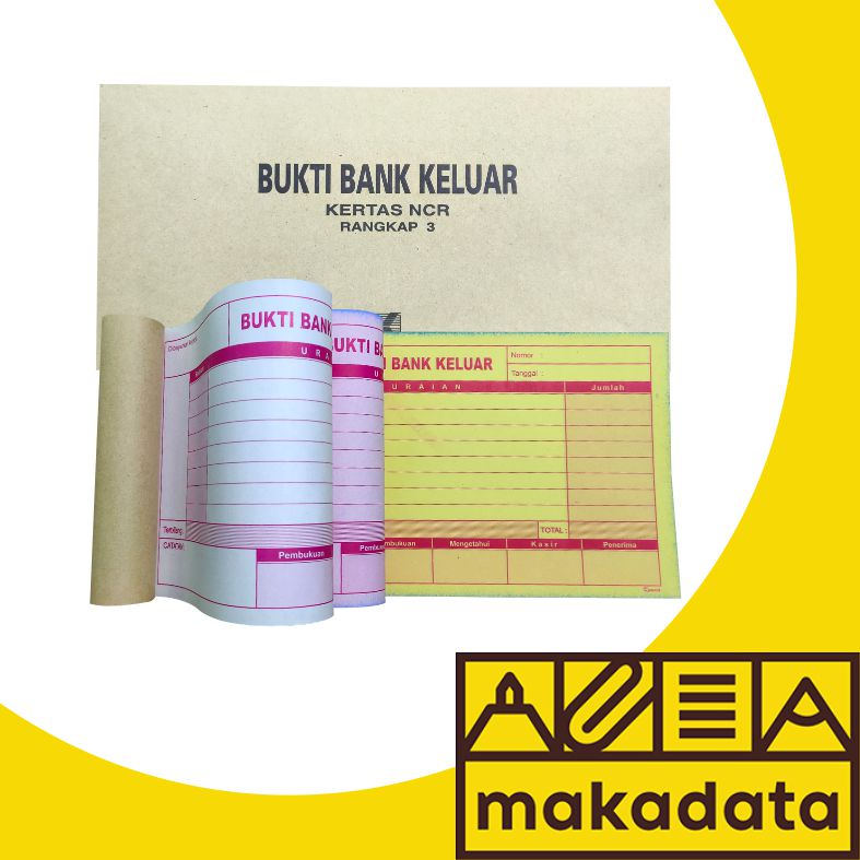 

BUKTI BANK KELUAR 1/3 FOLIO 3 RANGKAP 25 LEMBAR KURNIA (1PCS) MURAH