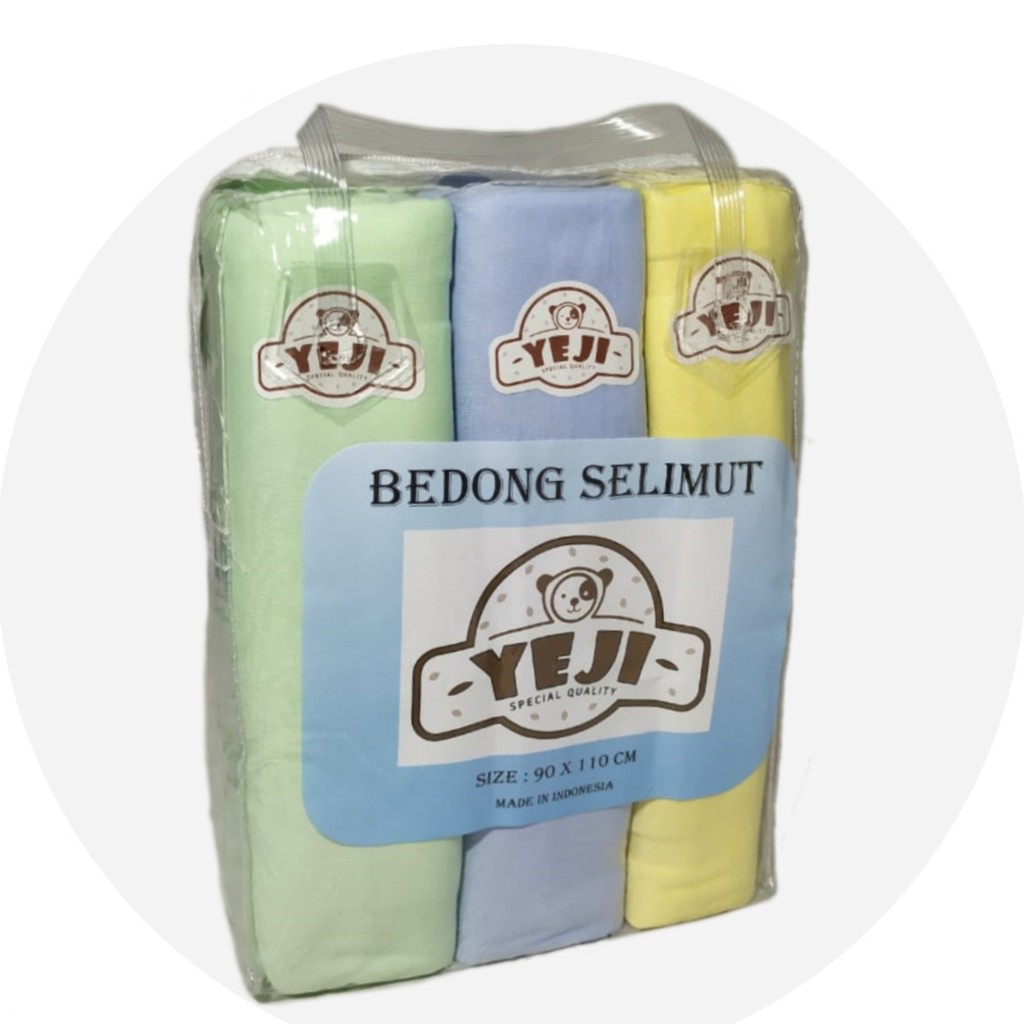 Bedong Bayi Polos Multifungsi  isi 6 pcs packing TAS