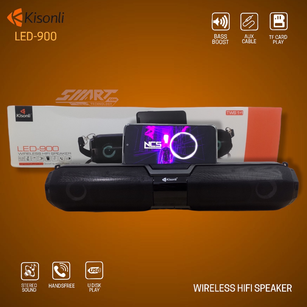 Speaker Bluetooth Kisonli LED 900