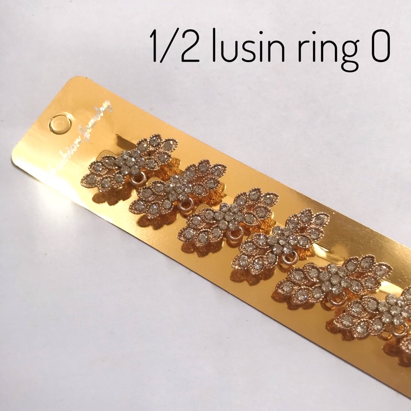 12 pcs bros dagu / 1 lusin bros dagu / bros dagu lusinan / bros dagu harga grosir / grosiran / Bahan Bros Juntai / Bahan Bros / Bros Kecil / Bros Mini / Bros Jilbab / Bros Dada / Bros Hijab-O-GOLD-FLOLEAF-6PCS