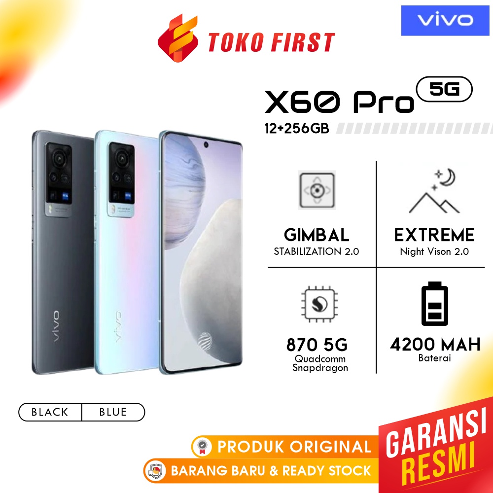 [NEW LAUNCH] vivo X60 Pro 12GB / 256GB Co-Engineered by vivo and ZEISS - Gimbal Stabilization 2.0