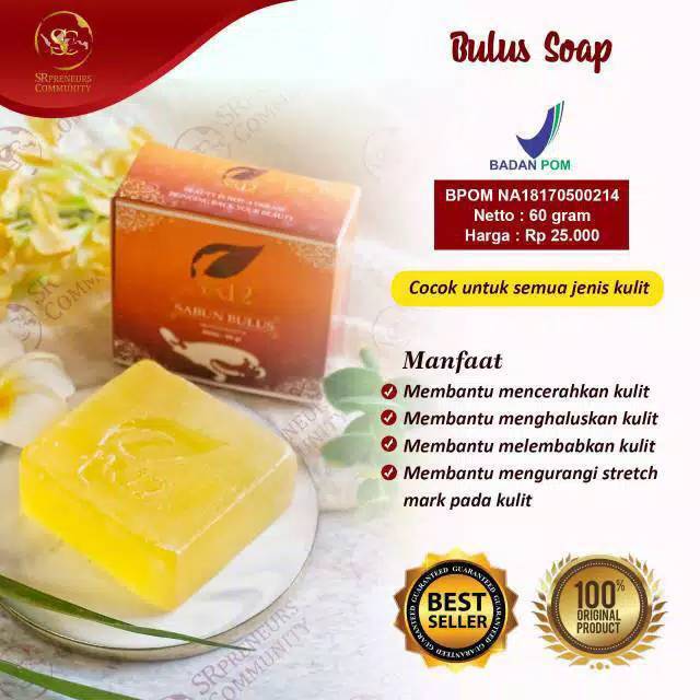 SABUN BULUS HERBAL BPOM TERLARIS.. SABUN WAJAH / SABUN GATAL /PENGHILANG STRETCH MARK