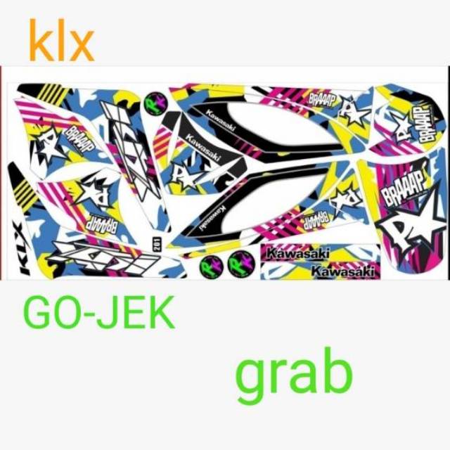 Striping klx / dekal klx / variasi klx / kawasaki klx / klx l / klx s