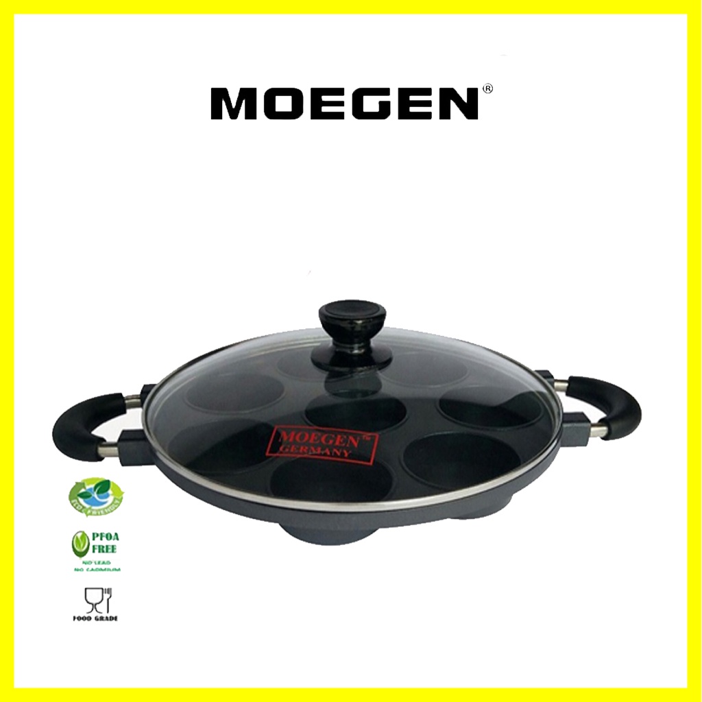 MOEGEN Cetakan Kue Martabak Mini 8 Lubang Teflon Anti Lengket Original