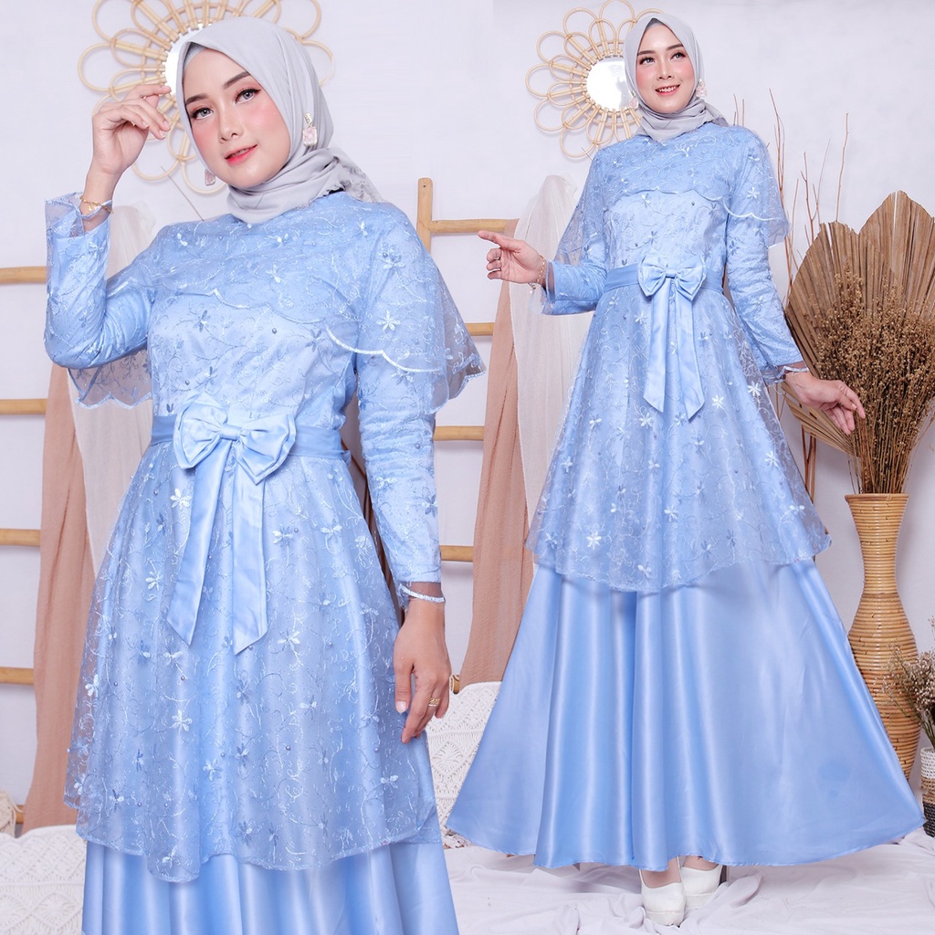 Gamis  Nayla Tulle / Gamis Nayla Tulle / Gamis Pesta / Kebaya Pesta / Kebaya Wisuda