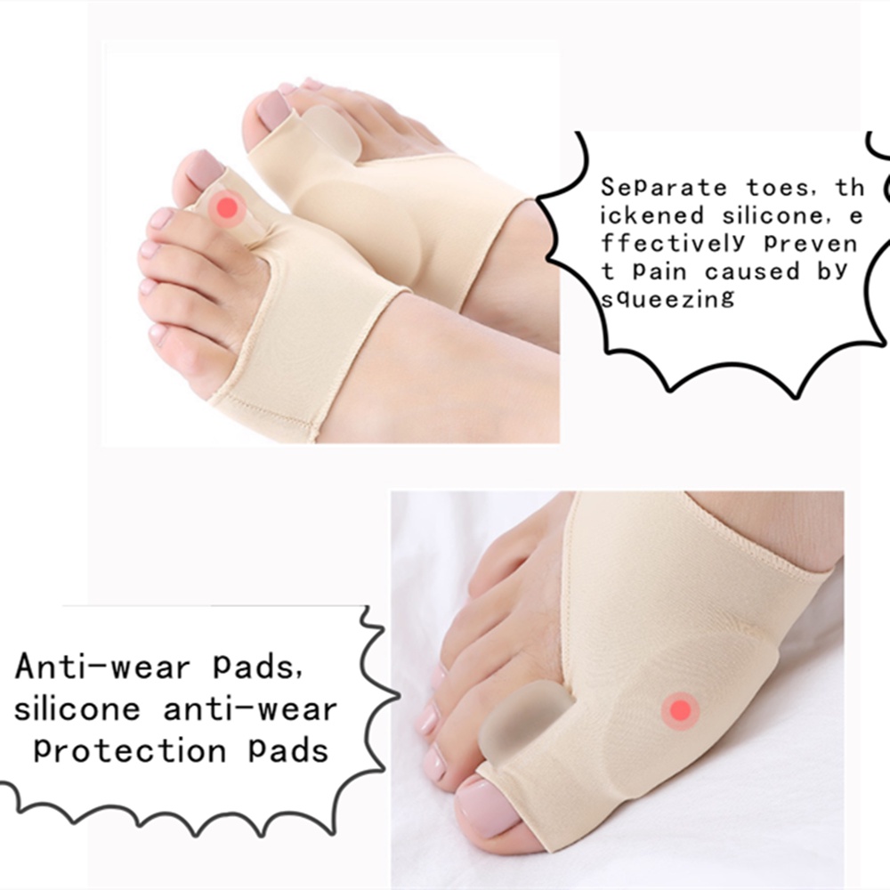 ★1 Pasang★ Korektor Tulang Jempol Bunion Hallux Orthotics Alat Corrector Bunion Hallux Orthotic Bunion Gel Socks Alat Korektor Jempol