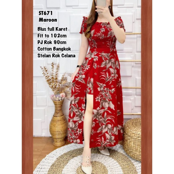 ST671 Set Rok Celana Bangkok