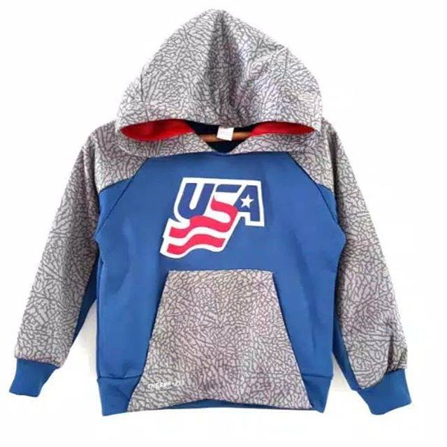 Jacket baju hangat topi hoodie anak cowok laki branded nike original murah sisa export