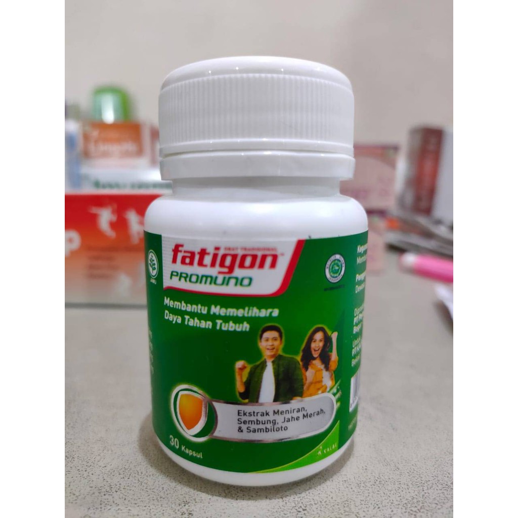 

Fatigon Promuno isi 30 Kapsul Herbal Membantu Memelihara Daya Tahan Tubuh Obat Herbal