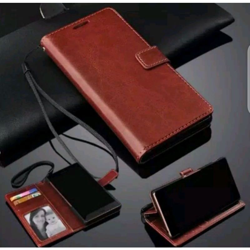 qCASE DOMPET FLIP REALME C11 C12 C15 A52020 A92020 A7 A5S A12 A3S C1 A1K C2 A31 A52 A92