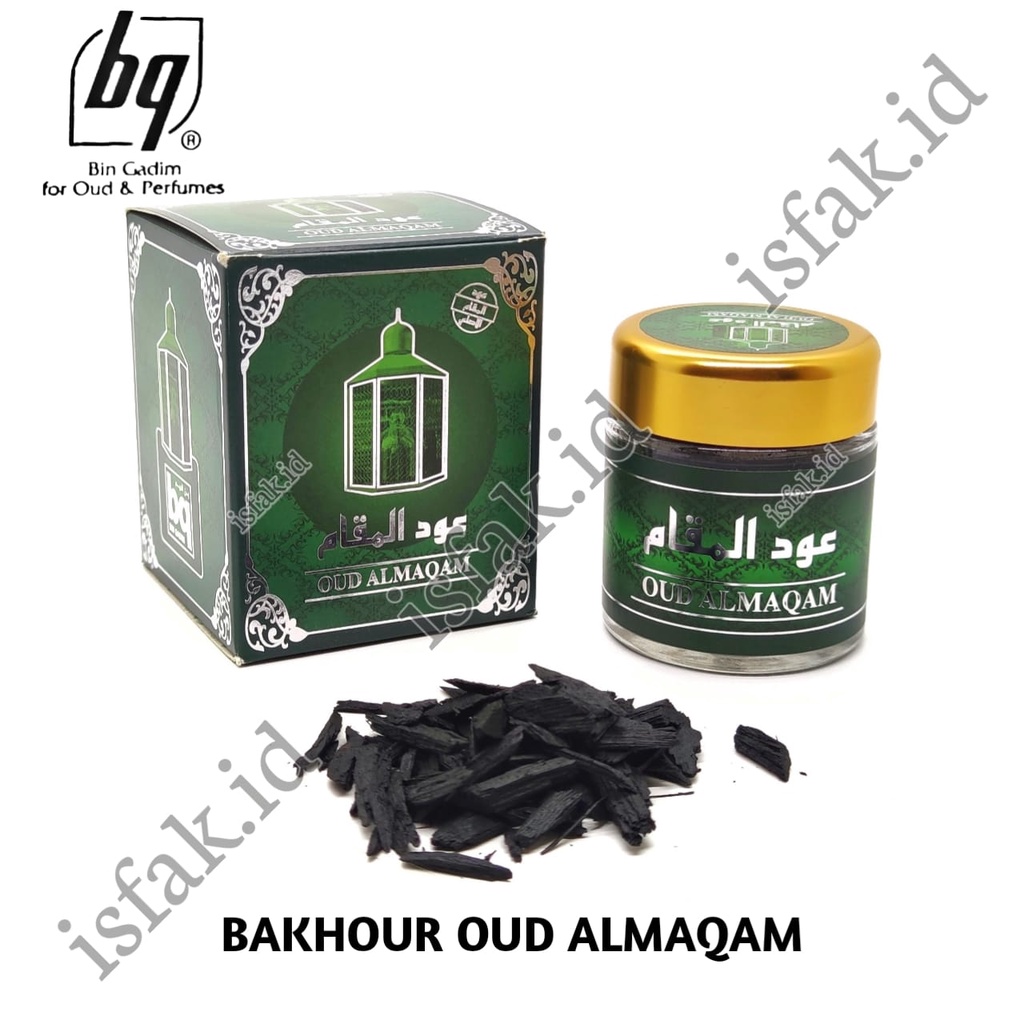 Bukhur Oud Al Maqam Bin Gadim Buhur Oud Almaqam Bq Bakhour Almaqam Bakhoor Dupa Arab Menyan Gahru Wangi Import Saudi 30 Gram