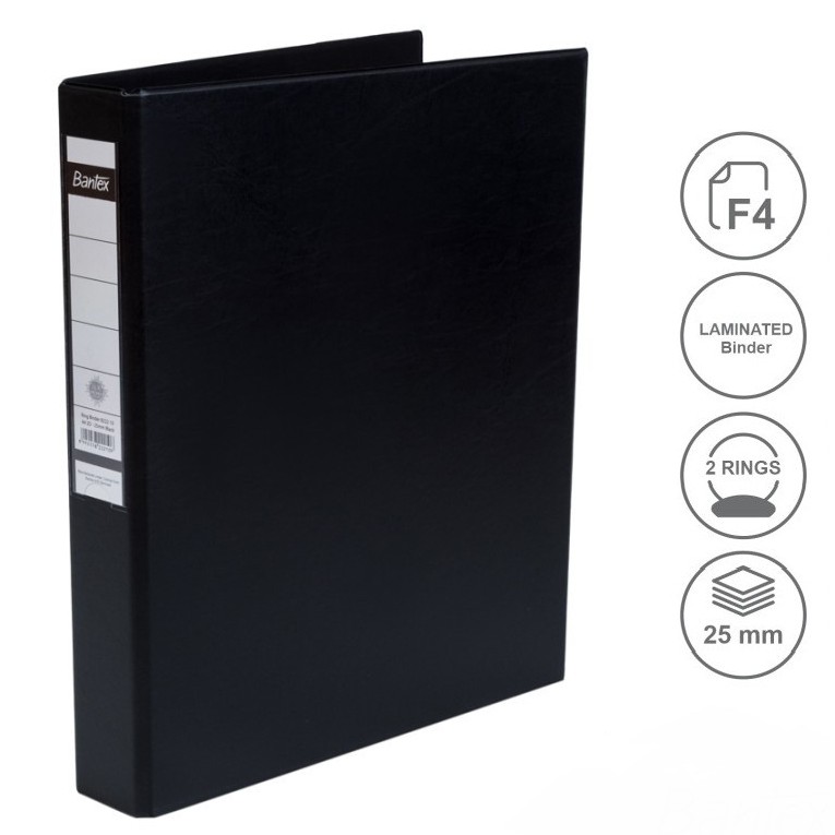 

Bantex Ring Binder 2 Ring Size Folio F4 Kapasitas Dokumen 25mm